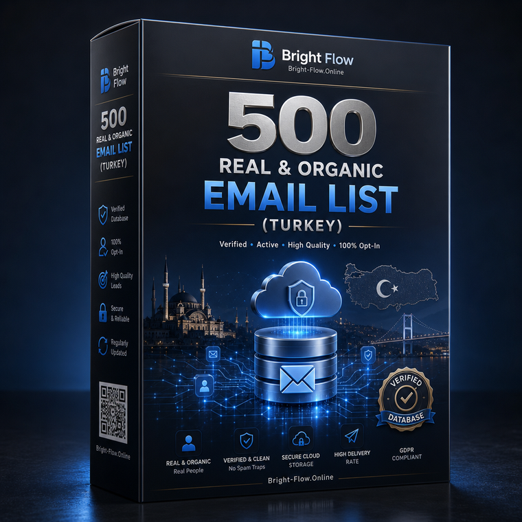 500 Real & Organic Email List (Turkey)