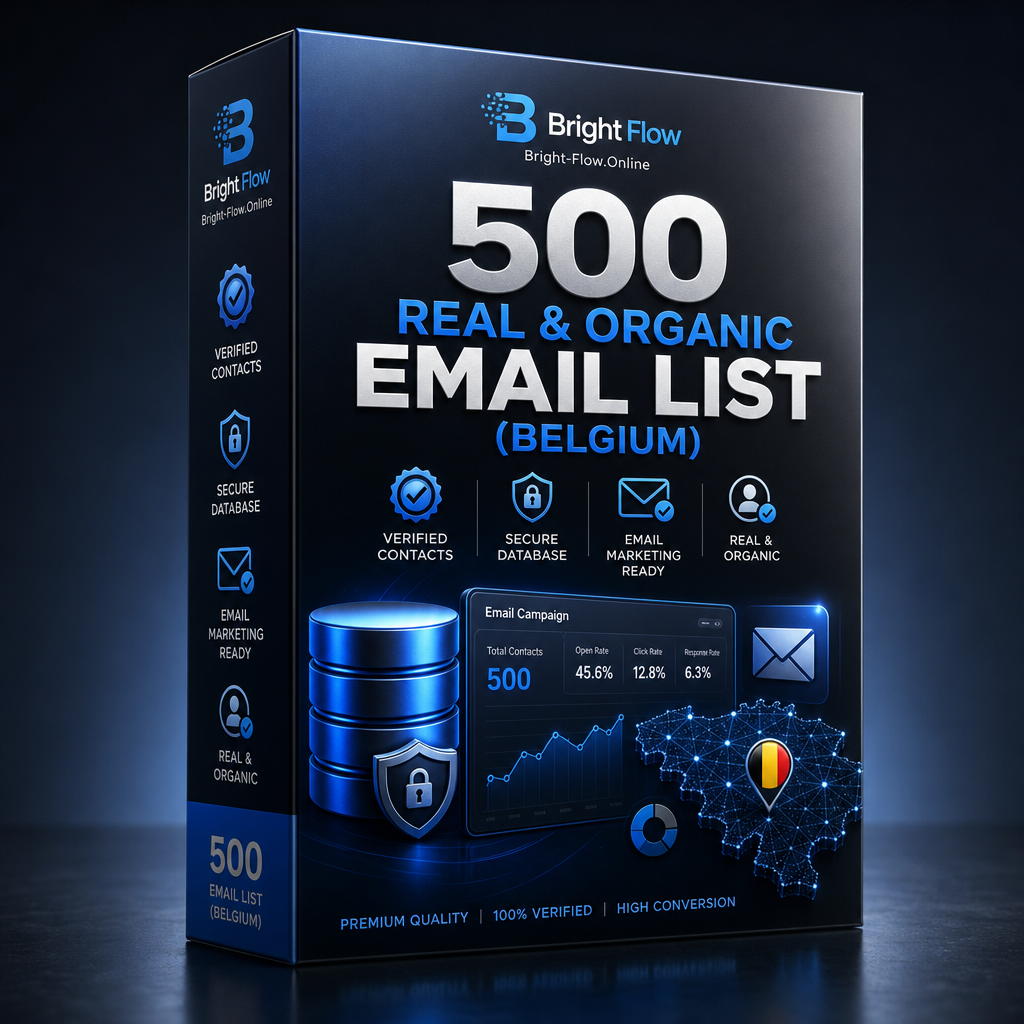 500 Real &amp; Organic Email List (Belgium)