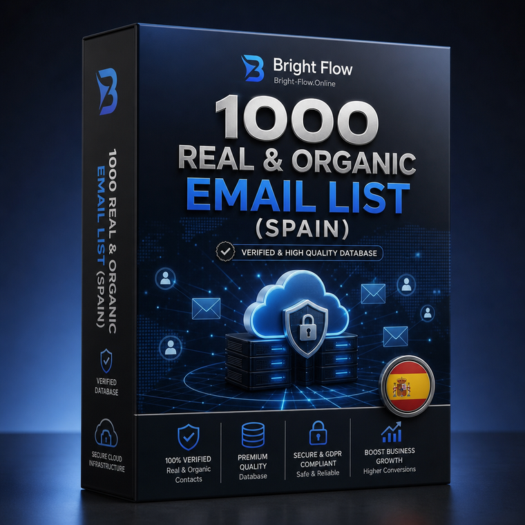 1000 Real & Organic Email List (Spain)