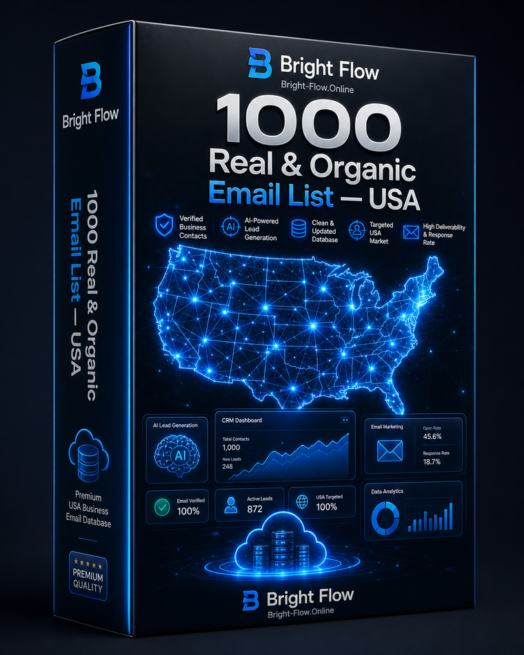 1000 Real & Organic Email List (USA)