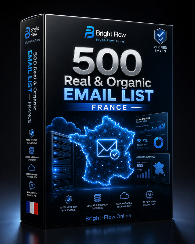 500 Real & Organic Email List (France)