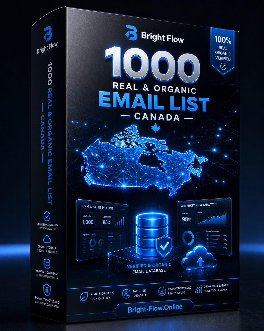 1000 Real &amp; Organic Email List (Canada)